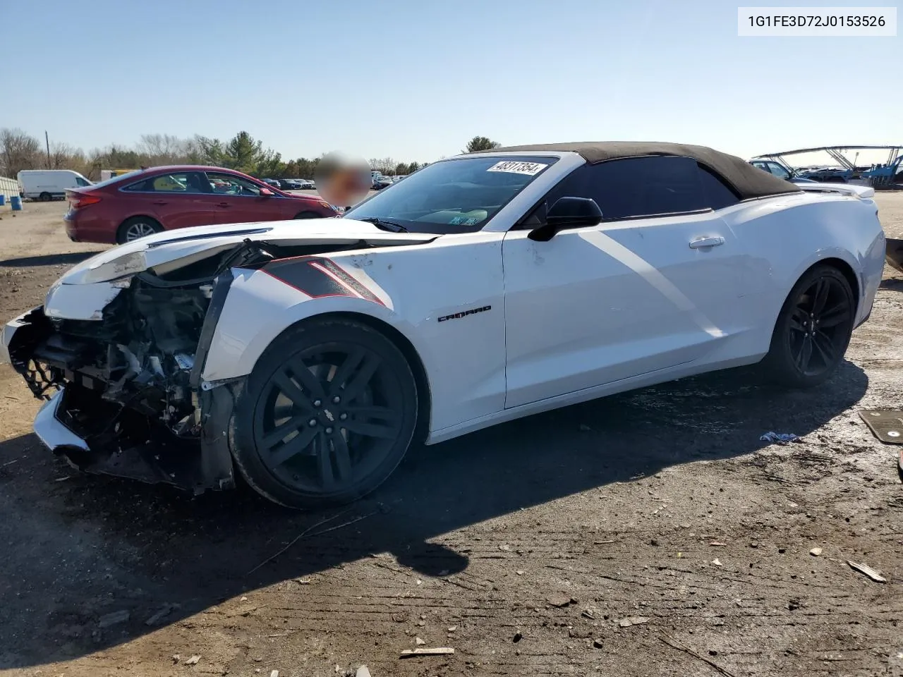 2018 Chevrolet Camaro Ss VIN: 1G1FE3D72J0153526 Lot: 48317354