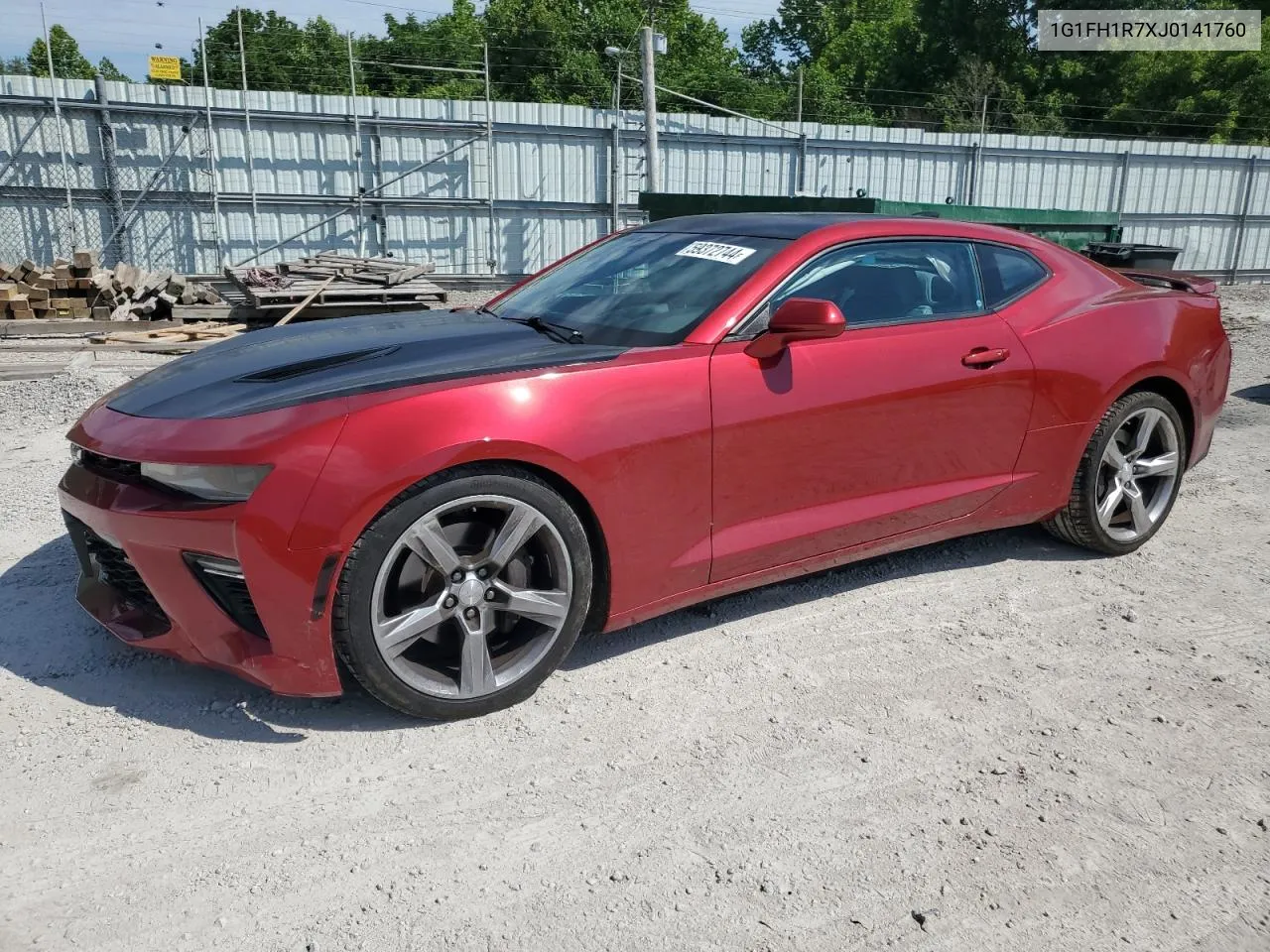 2018 Chevrolet Camaro Ss VIN: 1G1FH1R7XJ0141760 Lot: 59372744