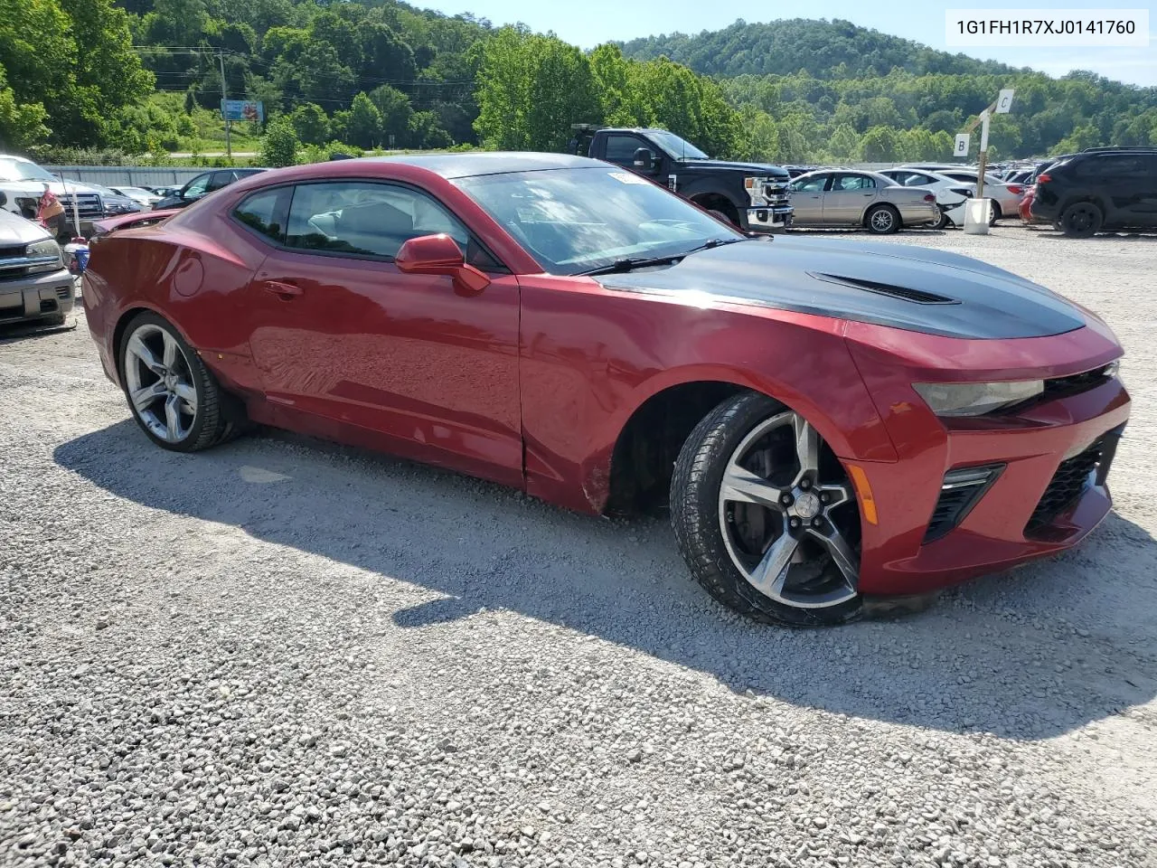 2018 Chevrolet Camaro Ss VIN: 1G1FH1R7XJ0141760 Lot: 59372744