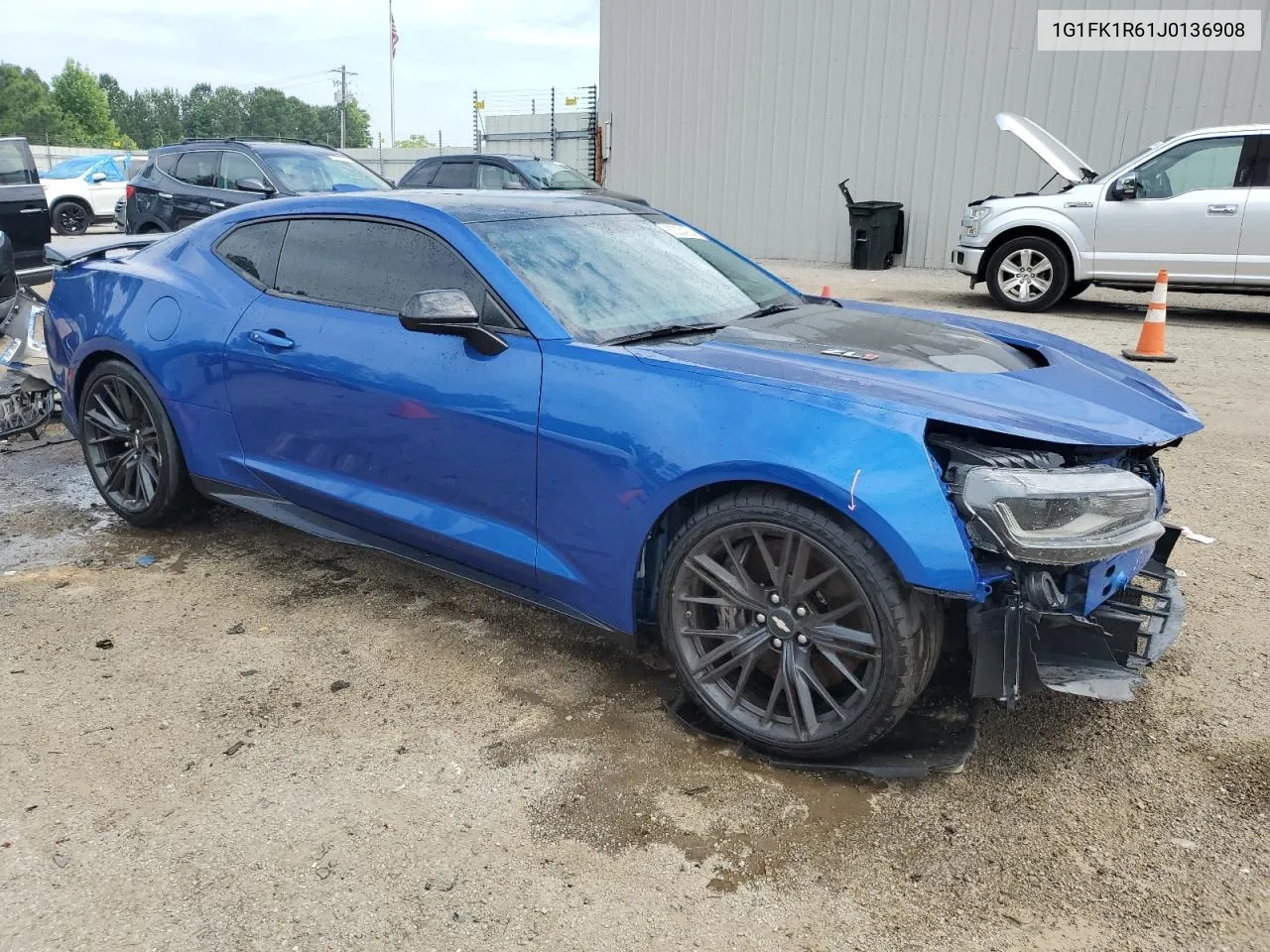 2018 Chevrolet Camaro Zl1 VIN: 1G1FK1R61J0136908 Lot: 60034234