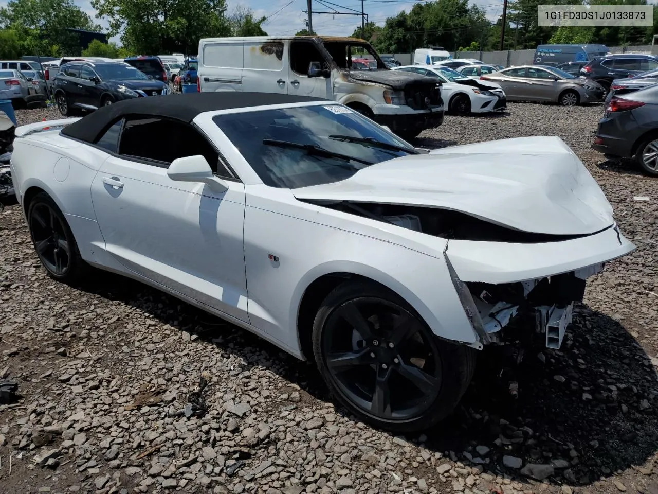 2018 Chevrolet Camaro Lt VIN: 1G1FD3DS1J0133873 Lot: 62518654