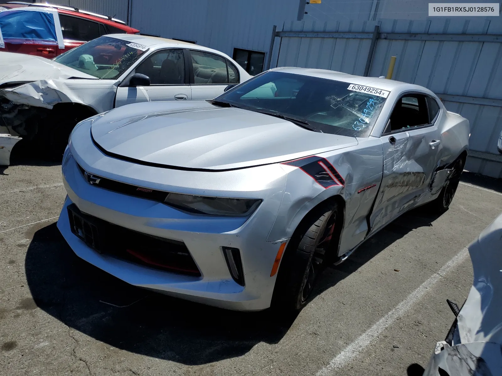 2018 Chevrolet Camaro Lt VIN: 1G1FB1RX5J0128576 Lot: 63049254