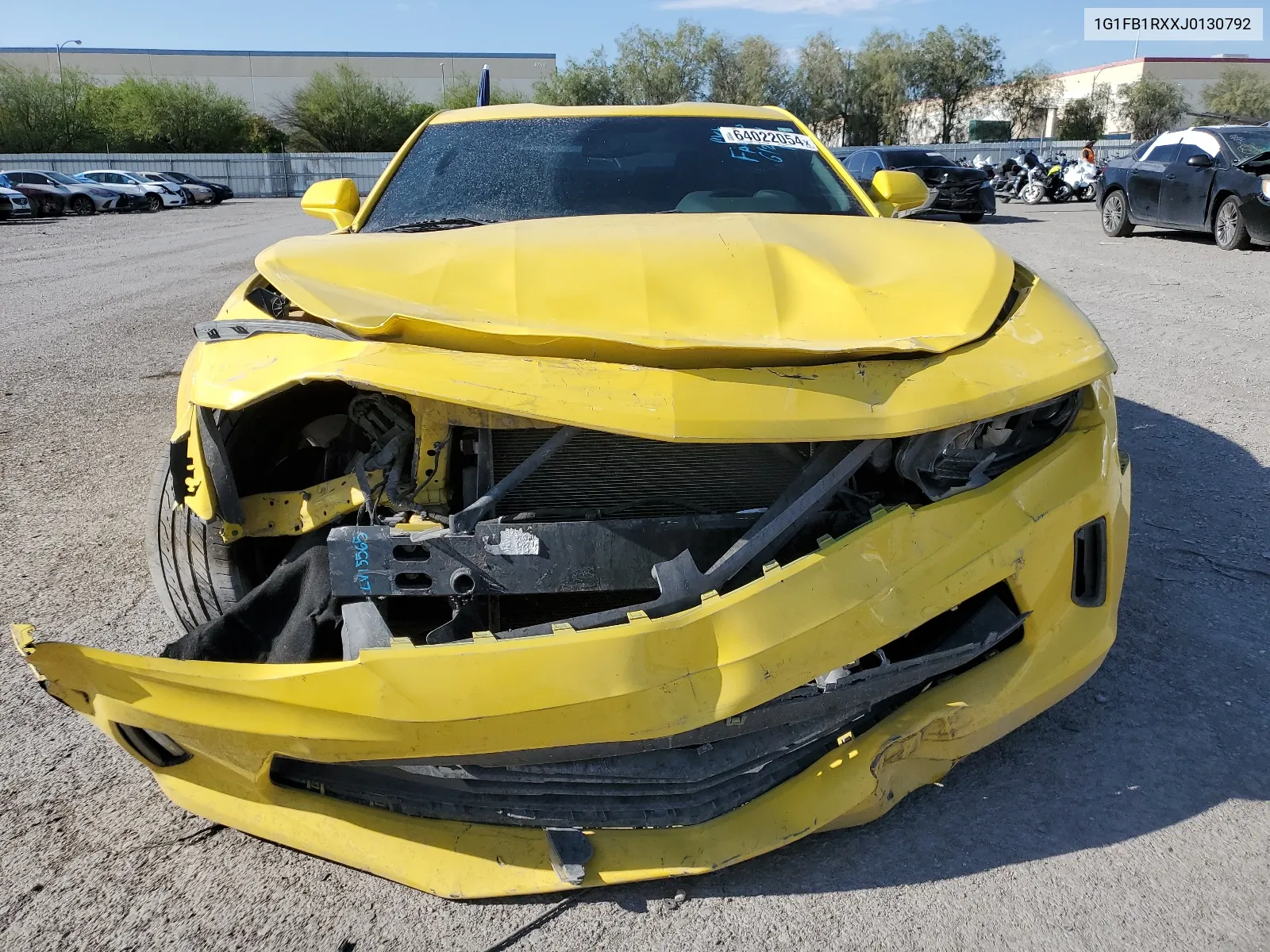 2018 Chevrolet Camaro Lt VIN: 1G1FB1RXXJ0130792 Lot: 64022054