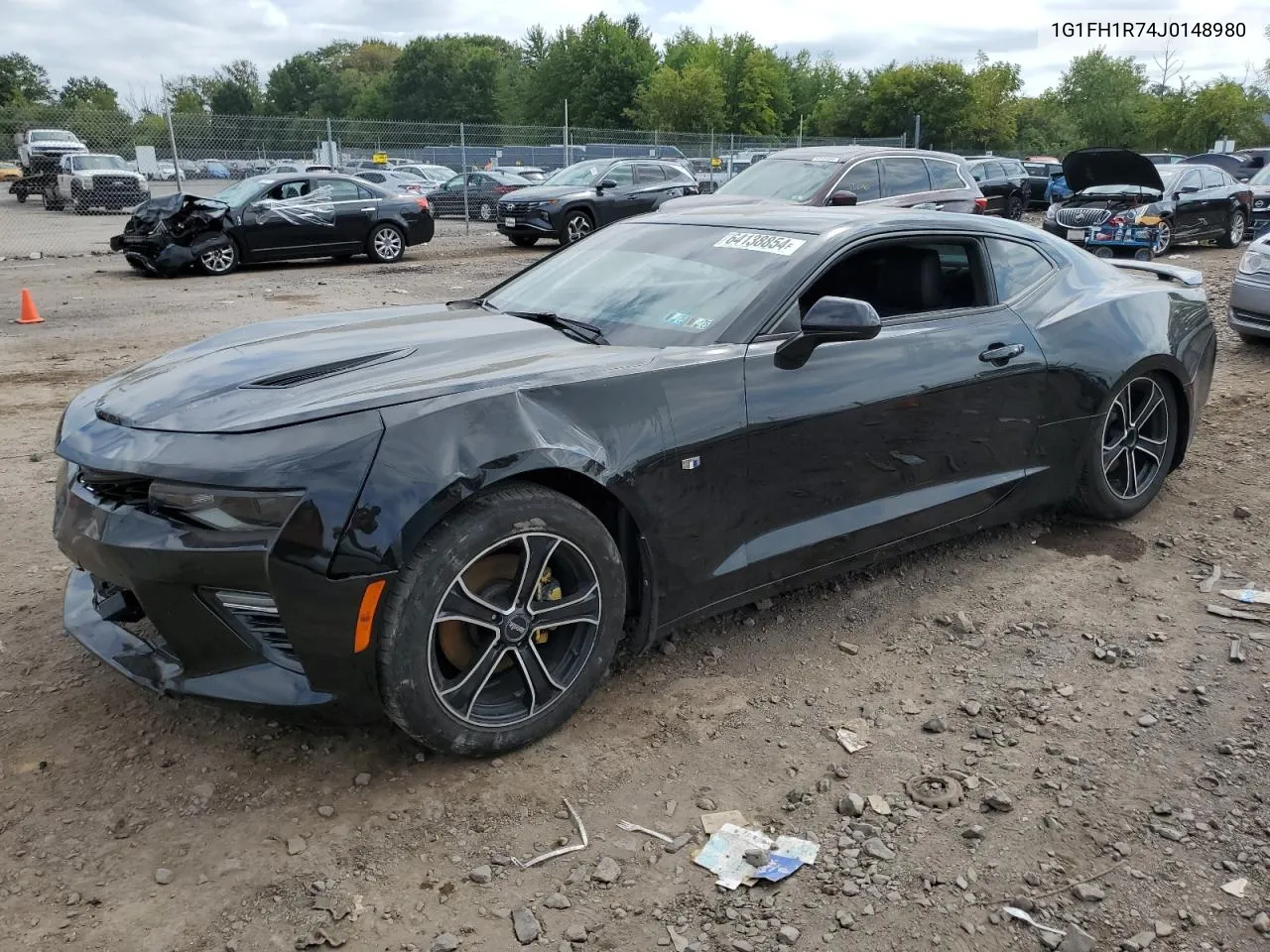 2018 Chevrolet Camaro Ss VIN: 1G1FH1R74J0148980 Lot: 64138854