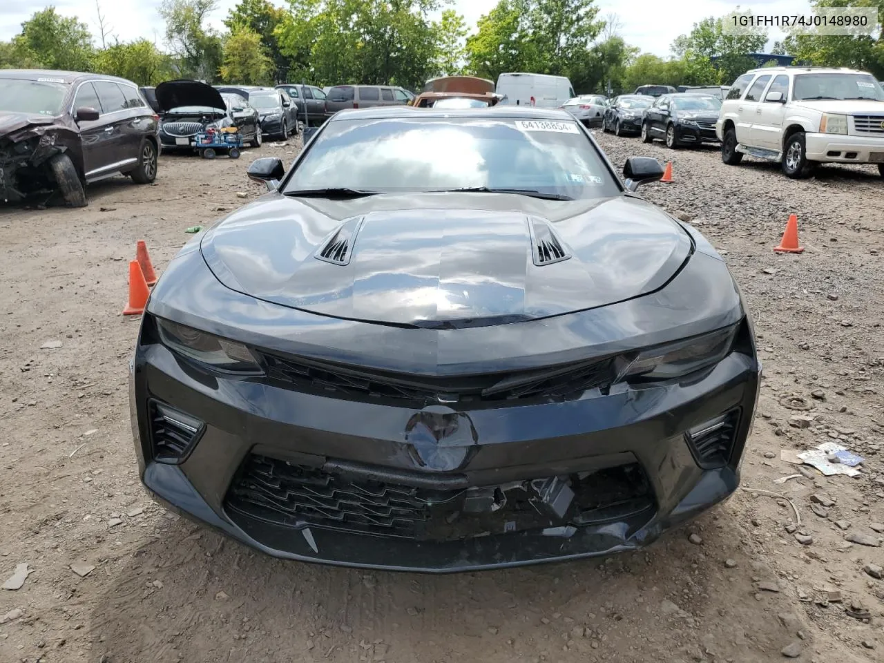 2018 Chevrolet Camaro Ss VIN: 1G1FH1R74J0148980 Lot: 64138854