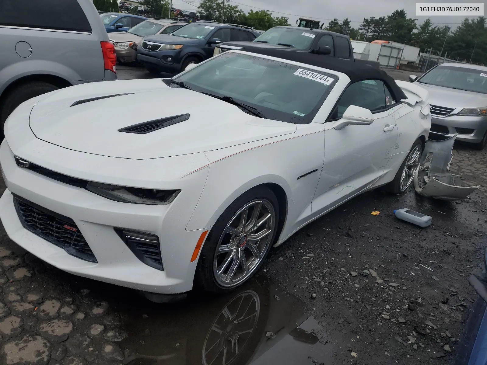 2018 Chevrolet Camaro Ss VIN: 1G1FH3D76J0172040 Lot: 65410744