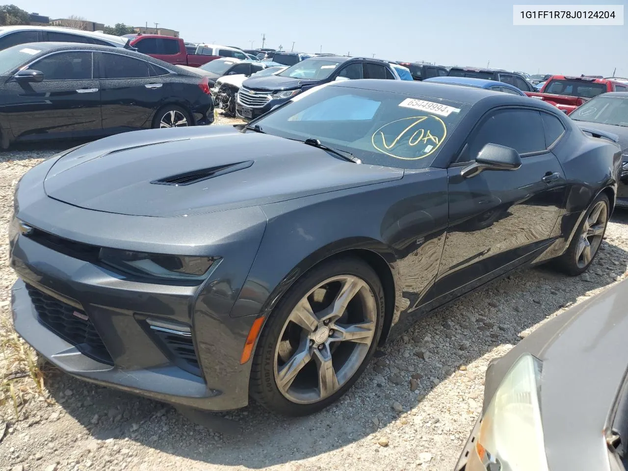 2018 Chevrolet Camaro Ss VIN: 1G1FF1R78J0124204 Lot: 65449994