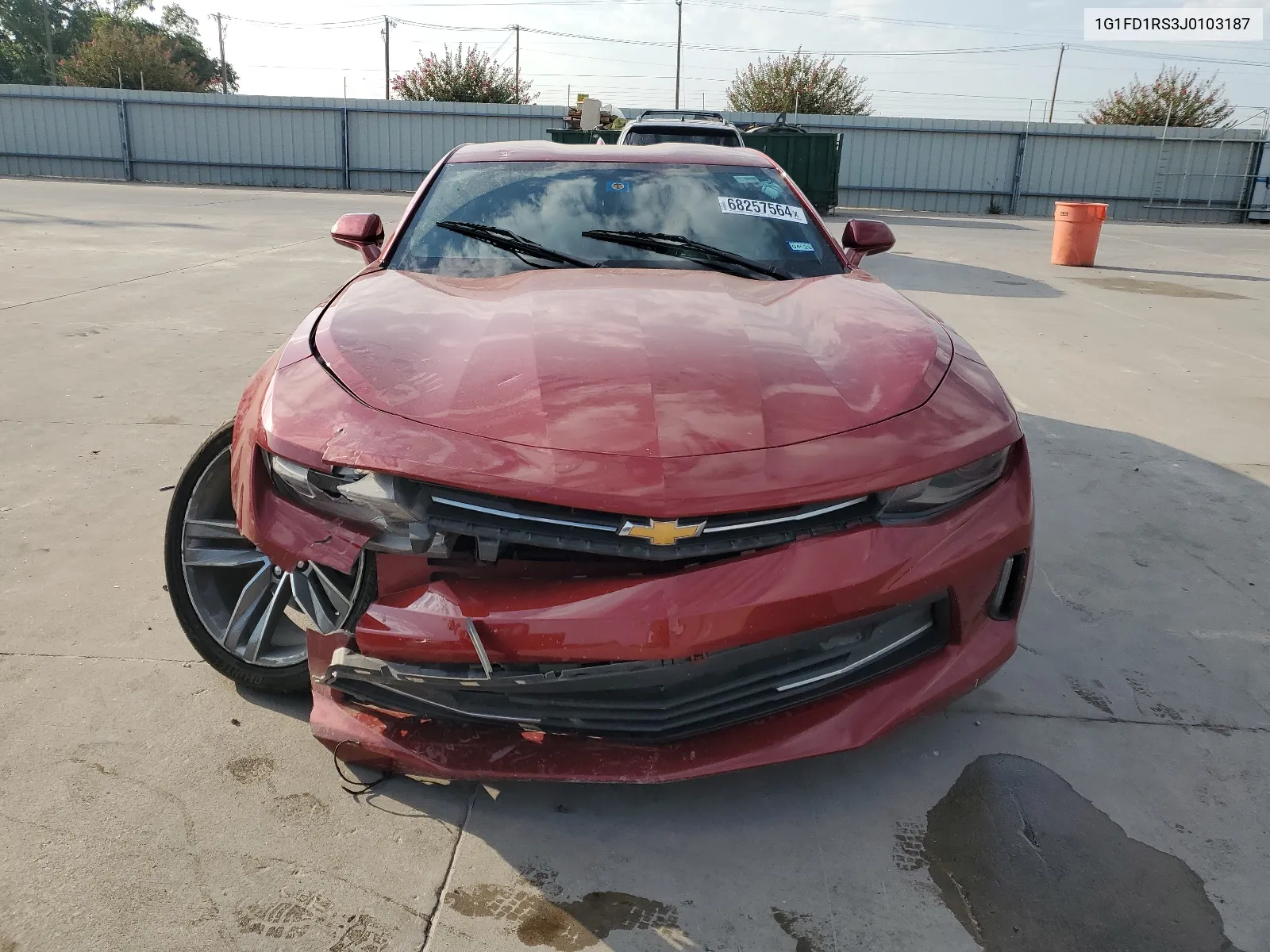 1G1FD1RS3J0103187 2018 Chevrolet Camaro Lt