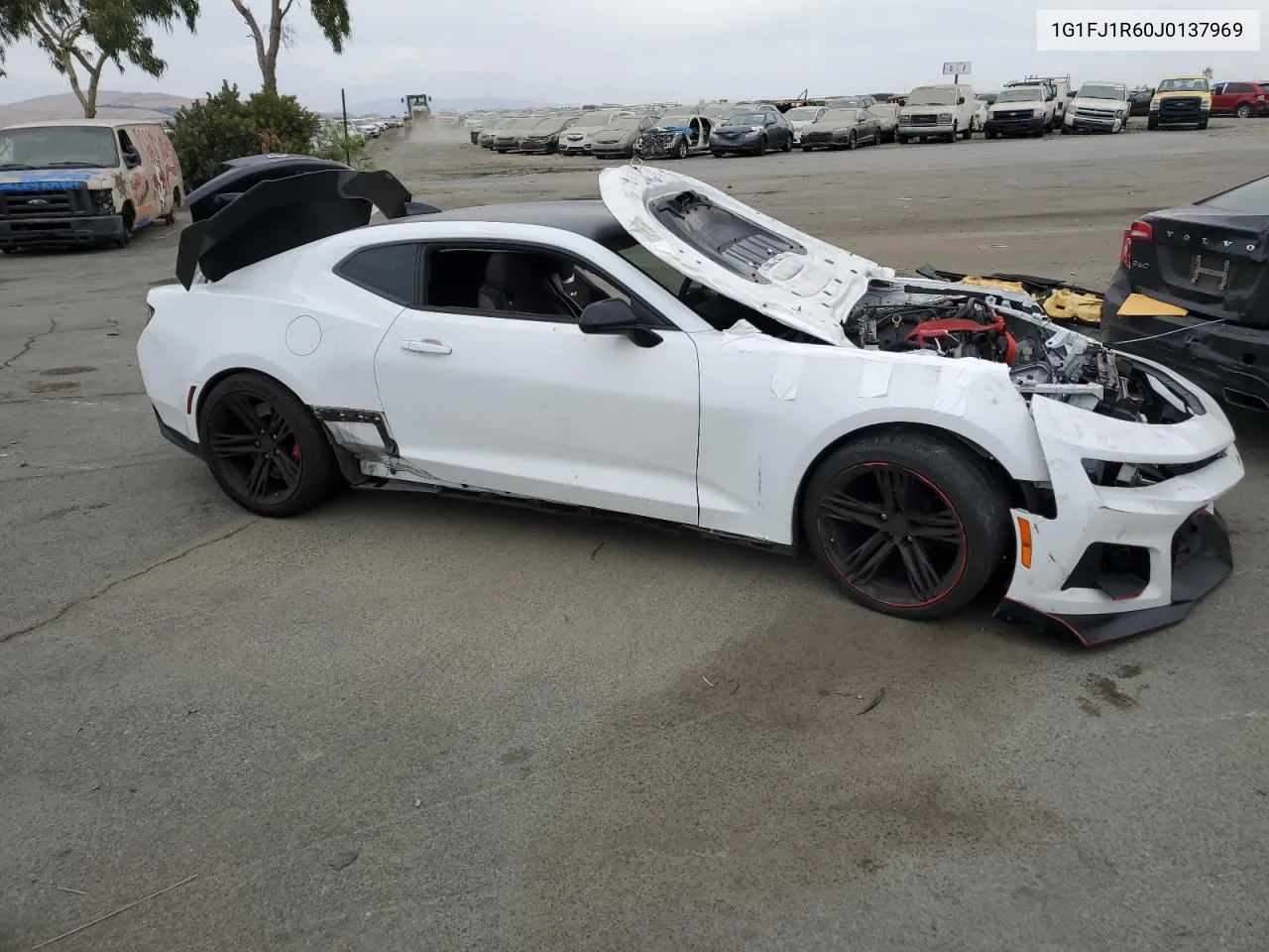 2018 Chevrolet Camaro Zl1 VIN: 1G1FJ1R60J0137969 Lot: 68387844