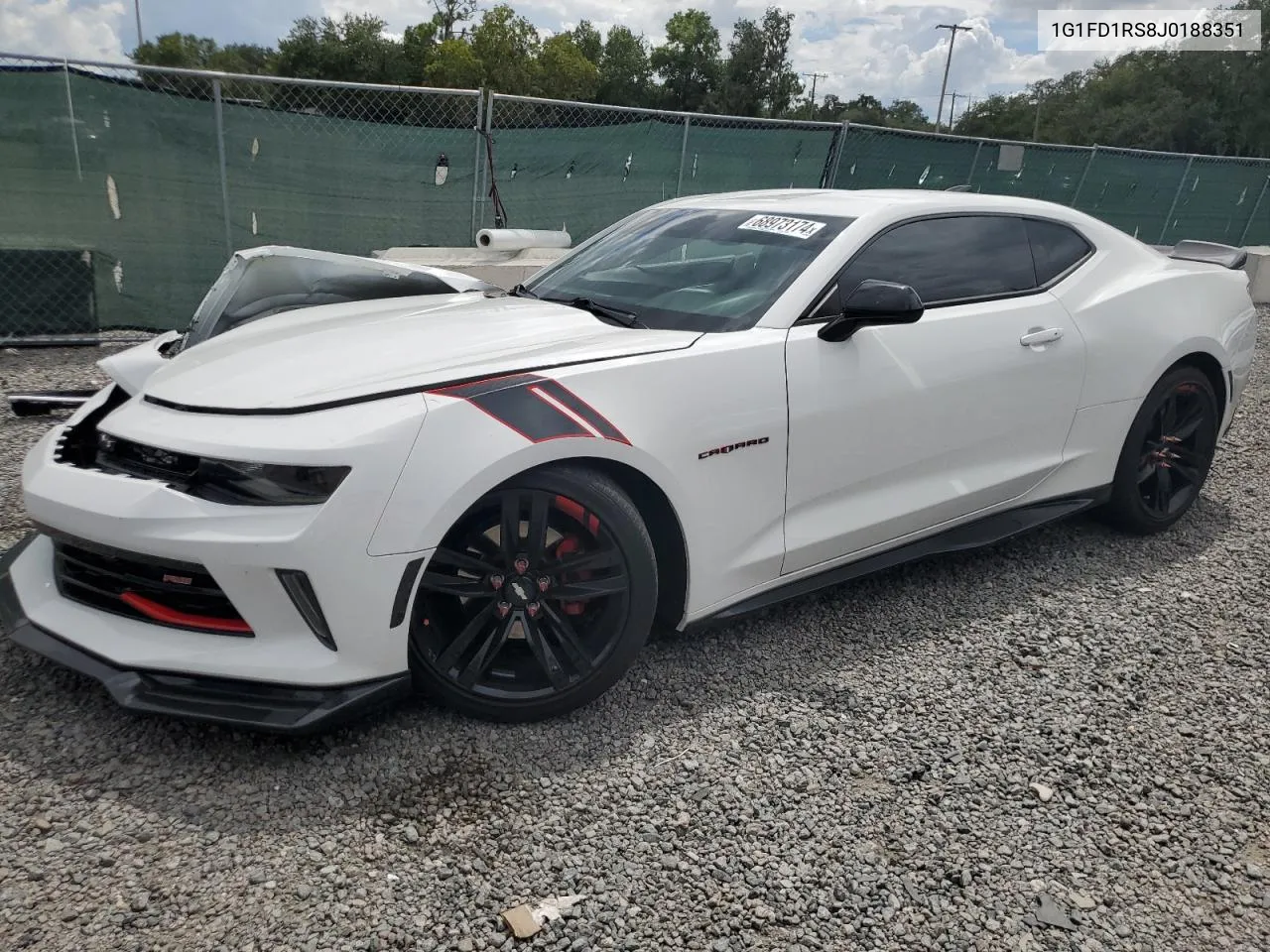 2018 Chevrolet Camaro Lt VIN: 1G1FD1RS8J0188351 Lot: 68973174