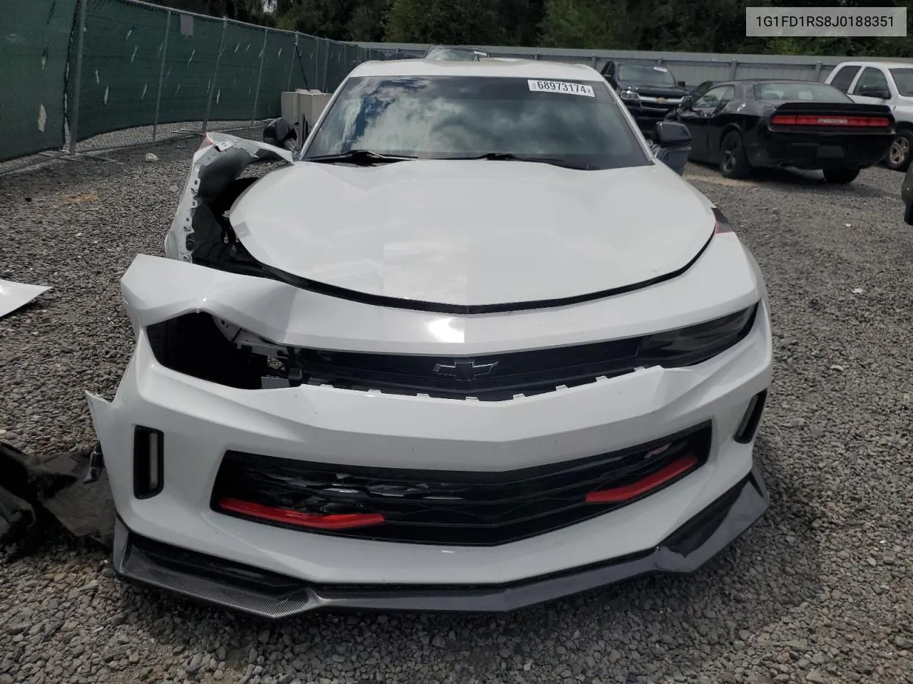 2018 Chevrolet Camaro Lt VIN: 1G1FD1RS8J0188351 Lot: 68973174