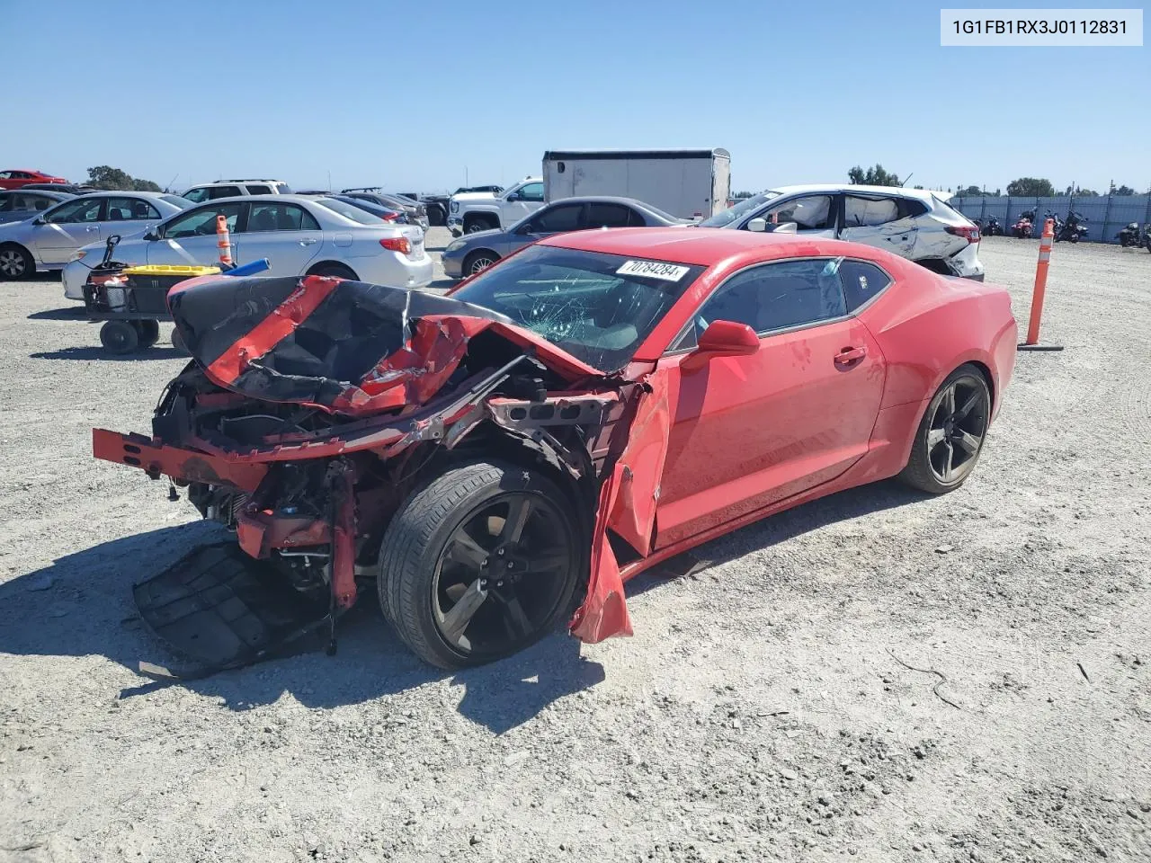 2018 Chevrolet Camaro Lt VIN: 1G1FB1RX3J0112831 Lot: 70784284