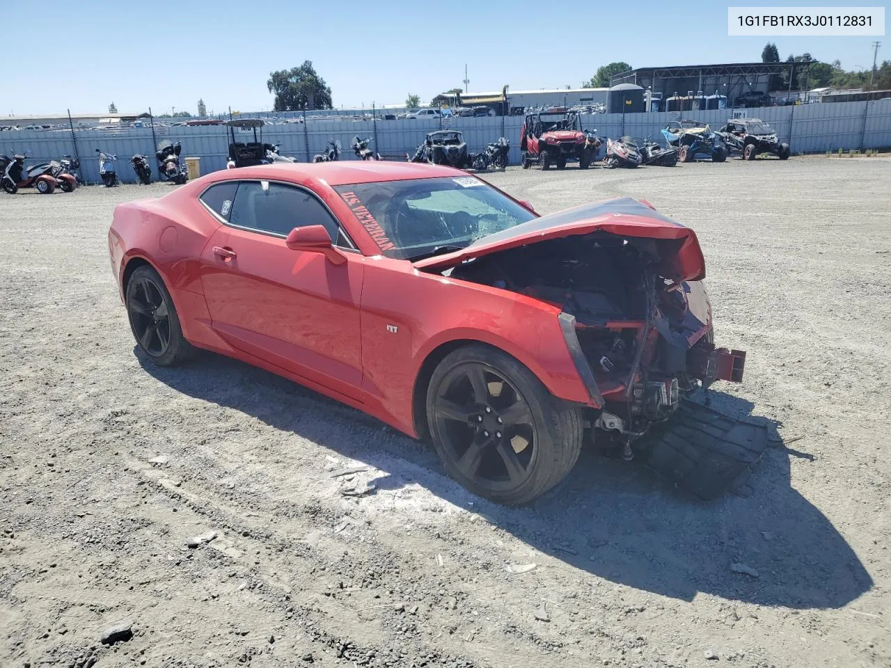 2018 Chevrolet Camaro Lt VIN: 1G1FB1RX3J0112831 Lot: 70784284