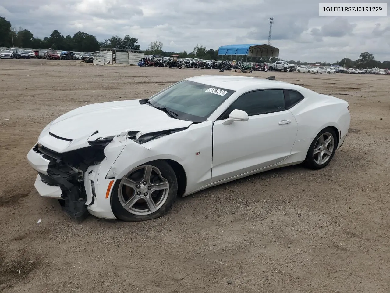 2018 Chevrolet Camaro Lt VIN: 1G1FB1RS7J0191229 Lot: 71750214