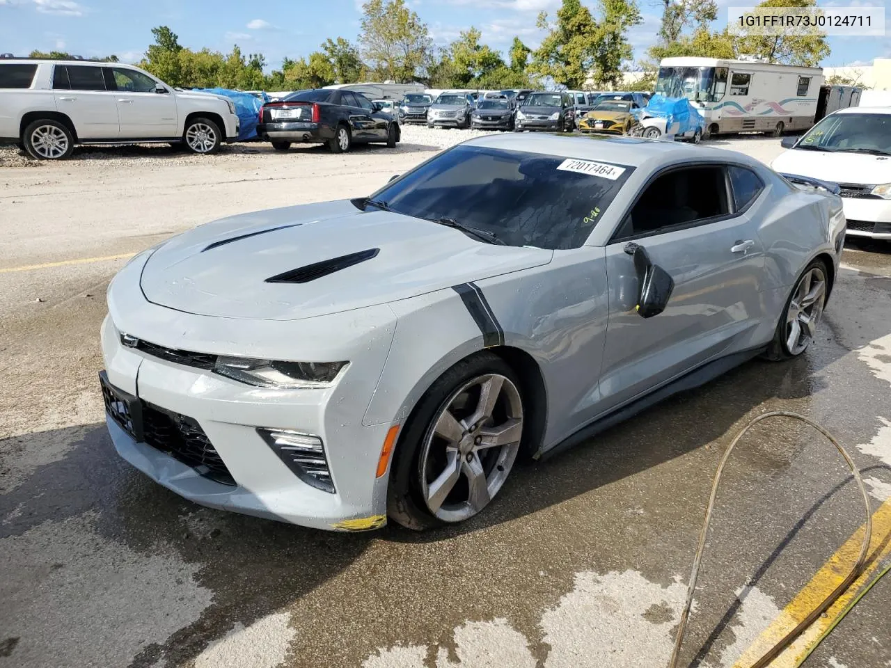 2018 Chevrolet Camaro Ss VIN: 1G1FF1R73J0124711 Lot: 72017464