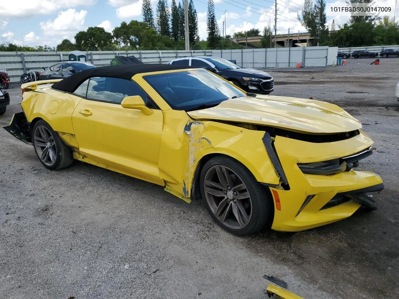 2018 Chevrolet Camaro Lt VIN: 1G1FB3DS0J0147009 Lot: 72499194