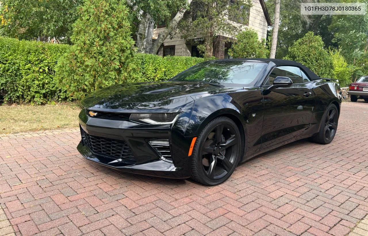 2018 Chevrolet Camaro Ss VIN: 1G1FH3D78J0180365 Lot: 72922684