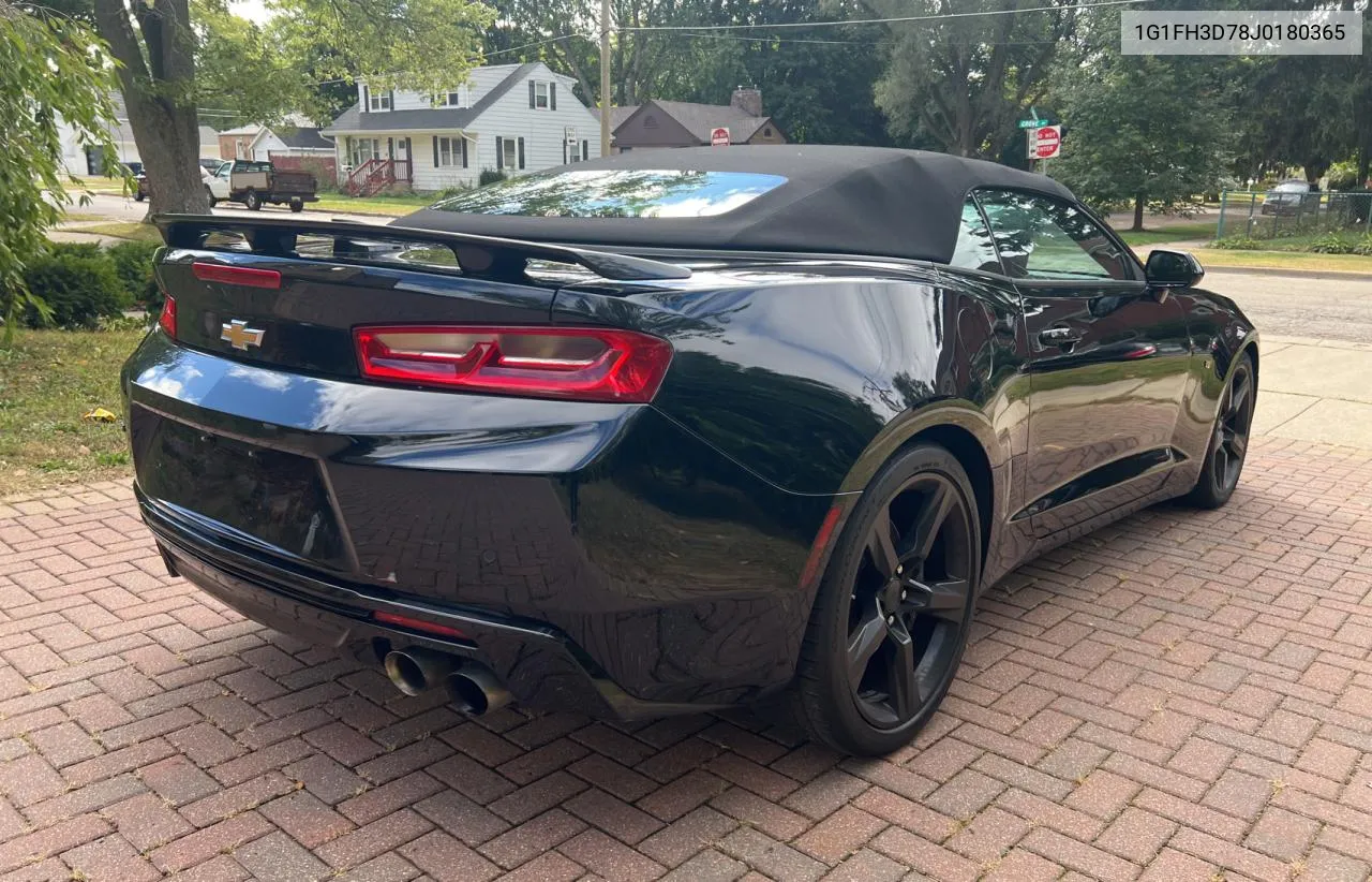 2018 Chevrolet Camaro Ss VIN: 1G1FH3D78J0180365 Lot: 72922684