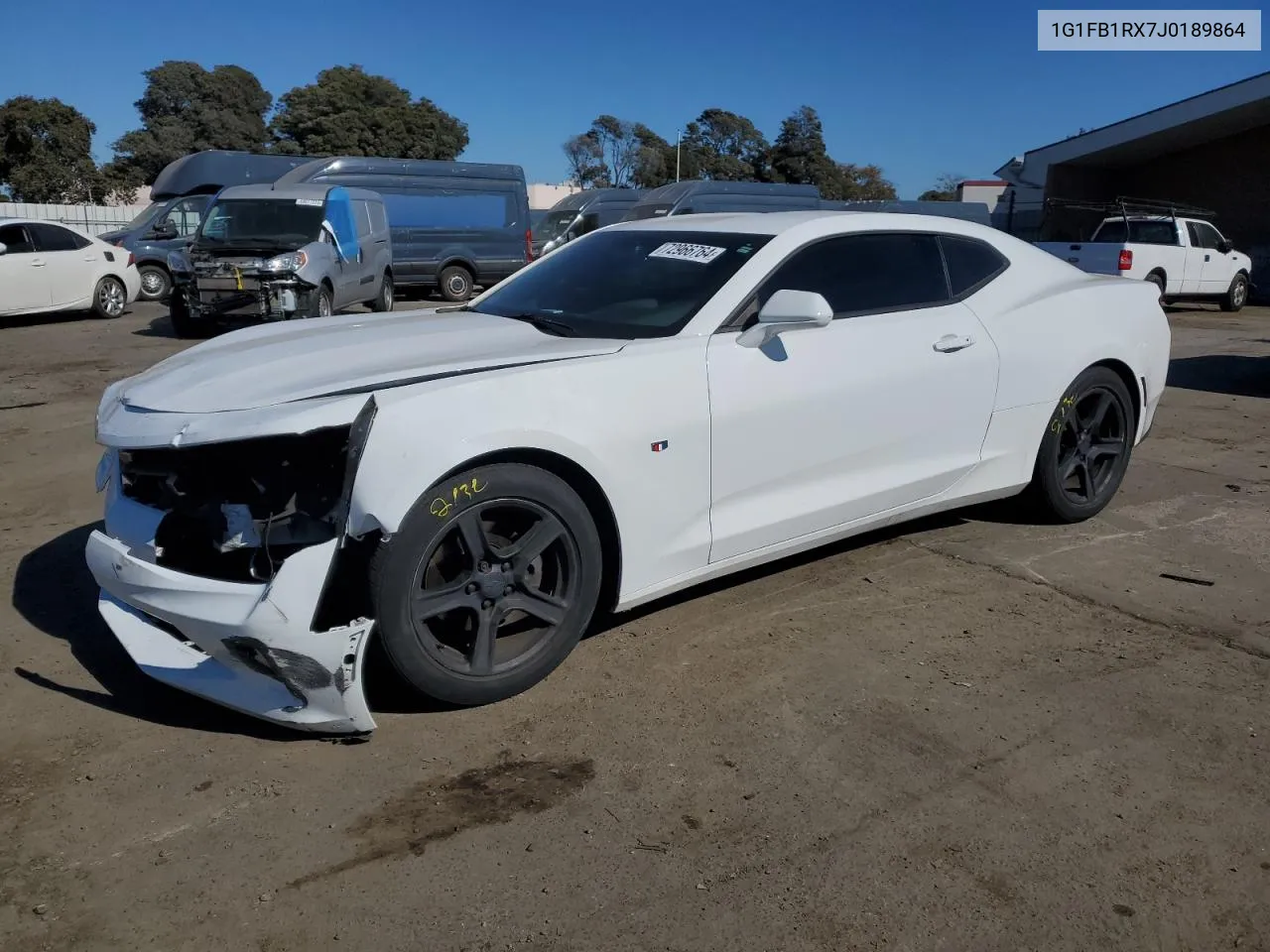 2018 Chevrolet Camaro Lt VIN: 1G1FB1RX7J0189864 Lot: 72966764