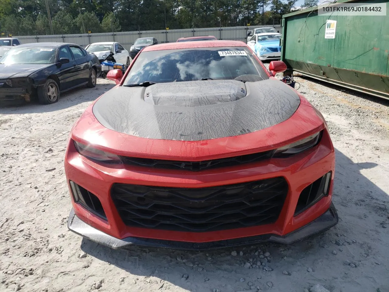 2018 Chevrolet Camaro Zl1 VIN: 1G1FK1R69J0184432 Lot: 73487834