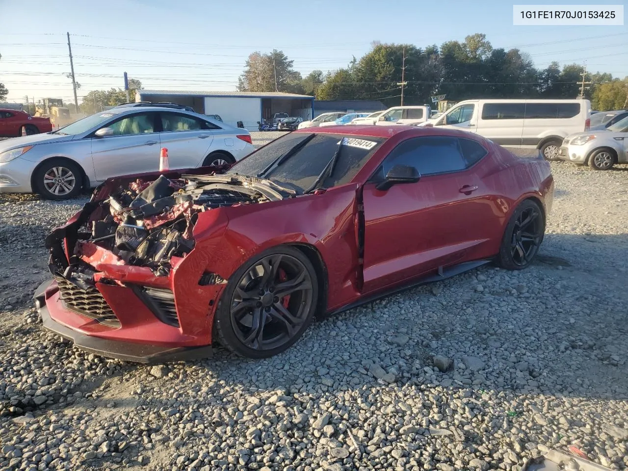 2018 Chevrolet Camaro Ss VIN: 1G1FE1R70J0153425 Lot: 74019414