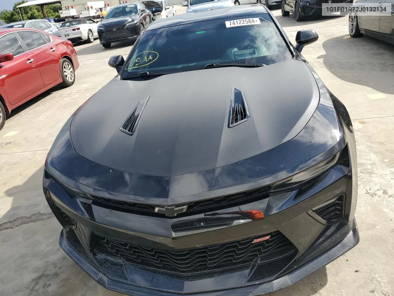 2018 Chevrolet Camaro Ss VIN: 1G1FG1R72J0132134 Lot: 74122584