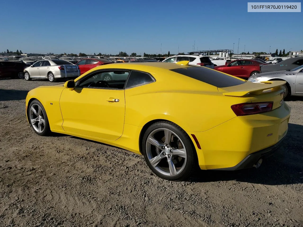 2018 Chevrolet Camaro Ss VIN: 1G1FF1R70J0119420 Lot: 74122684