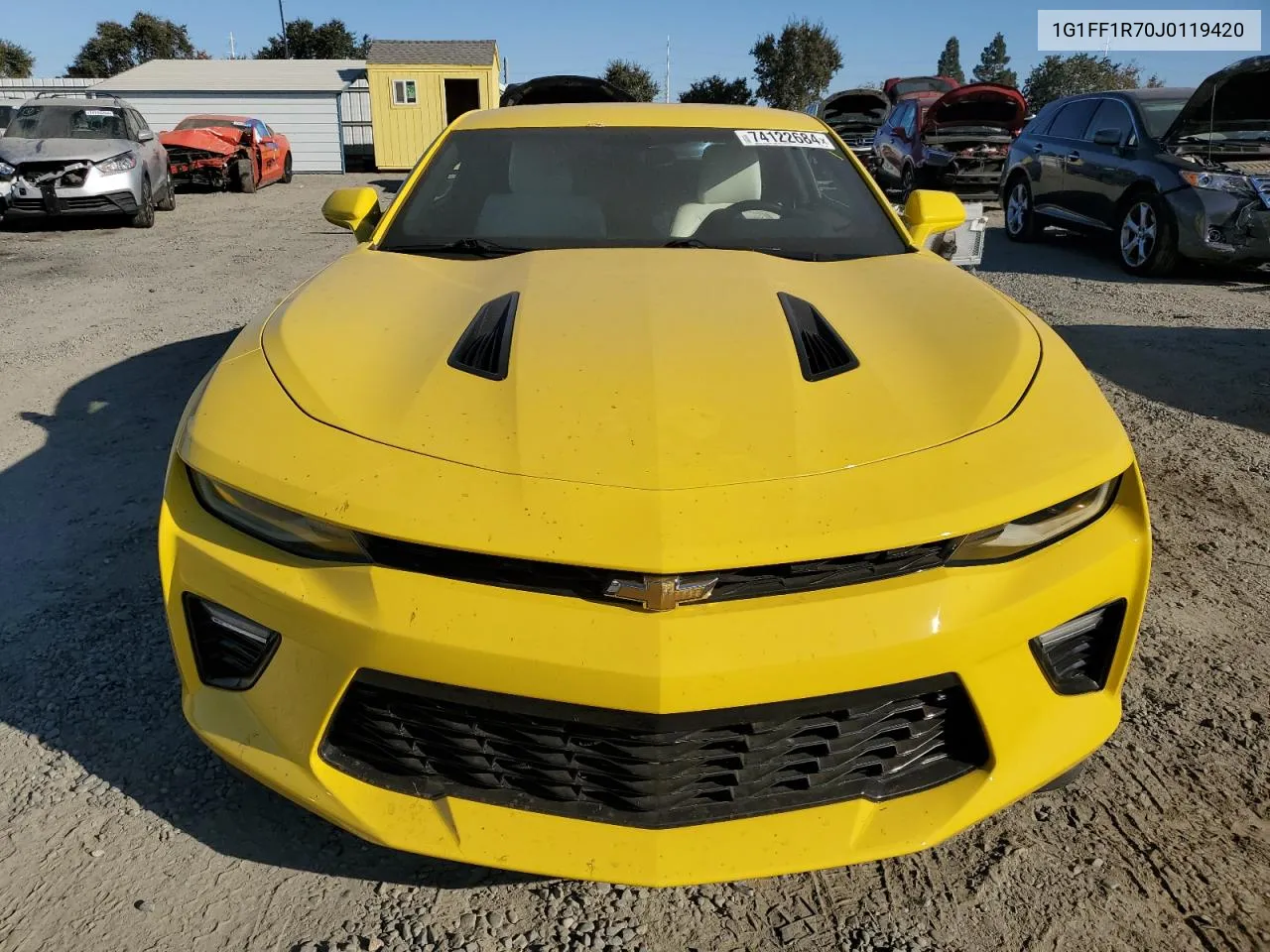 2018 Chevrolet Camaro Ss VIN: 1G1FF1R70J0119420 Lot: 74122684