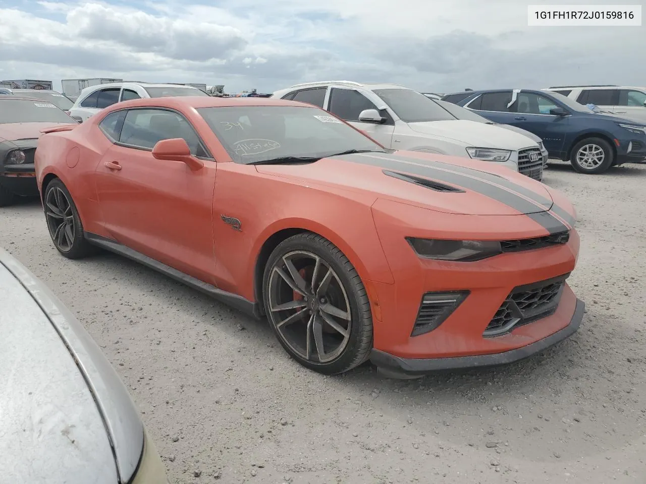 2018 Chevrolet Camaro Ss VIN: 1G1FH1R72J0159816 Lot: 74239414