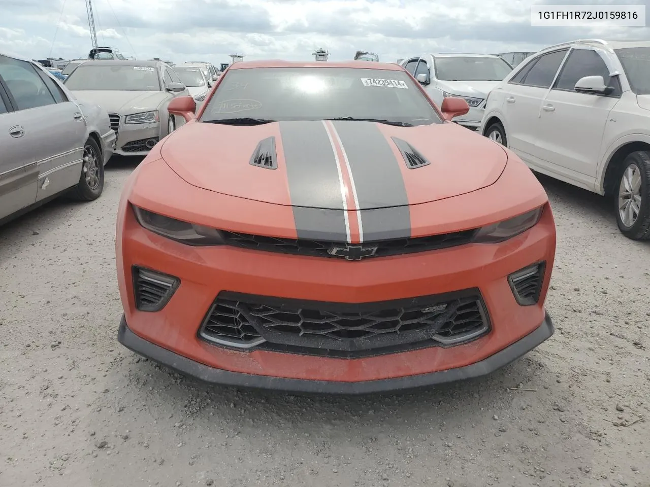 2018 Chevrolet Camaro Ss VIN: 1G1FH1R72J0159816 Lot: 74239414