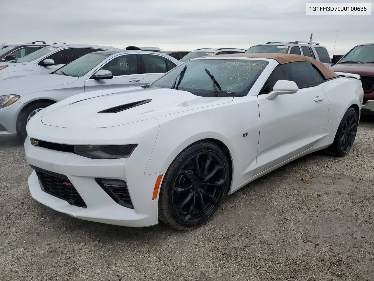 2018 Chevrolet Camaro Ss VIN: 1G1FH3D79J0100636 Lot: 74308254