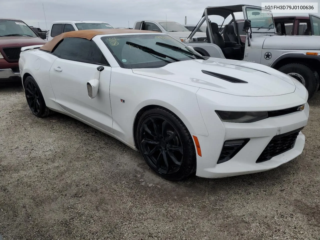 2018 Chevrolet Camaro Ss VIN: 1G1FH3D79J0100636 Lot: 74308254