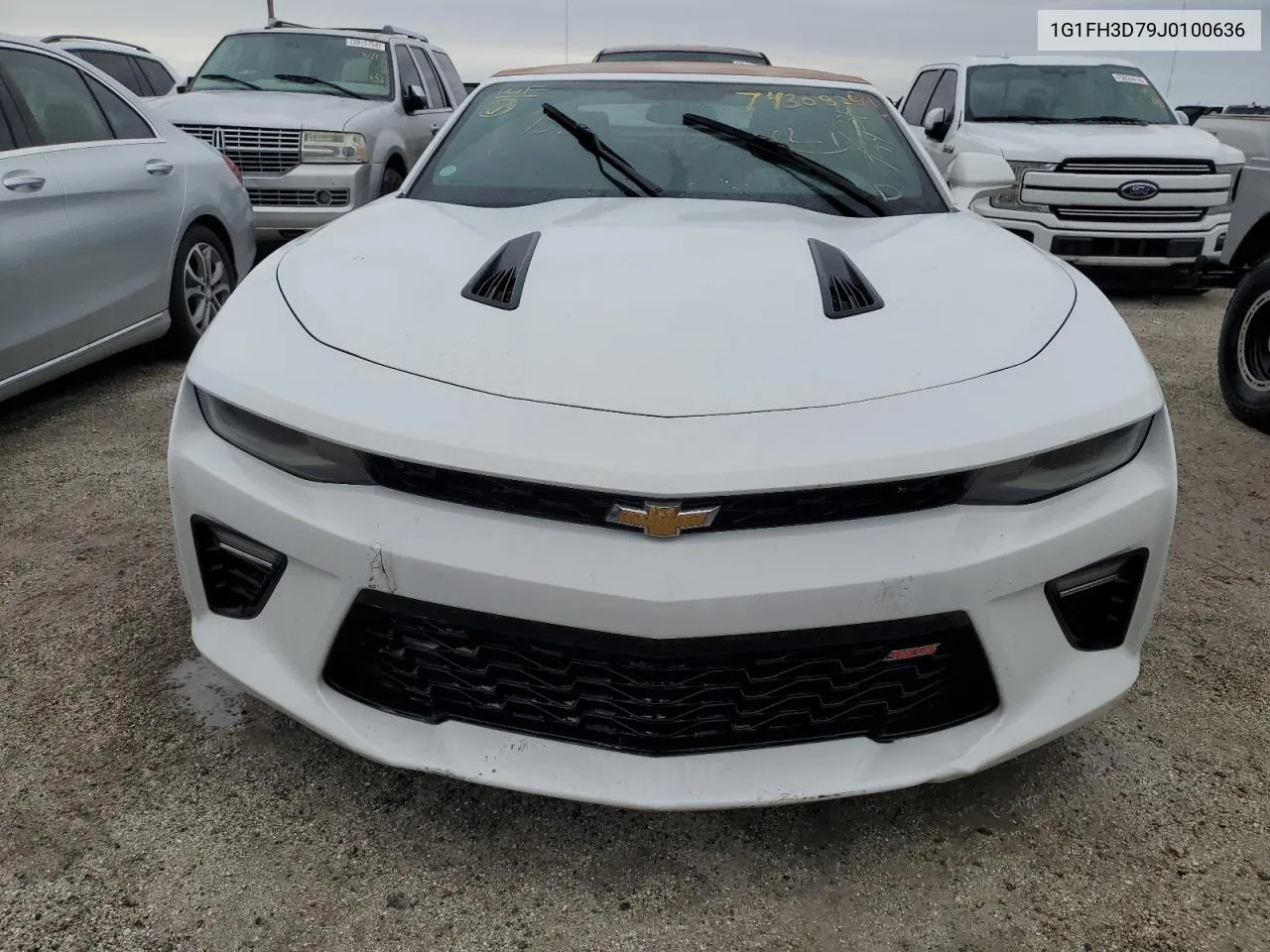 2018 Chevrolet Camaro Ss VIN: 1G1FH3D79J0100636 Lot: 74308254