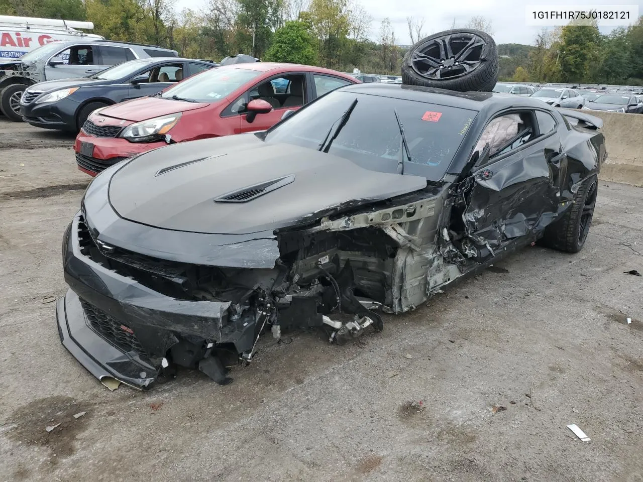 2018 Chevrolet Camaro Ss VIN: 1G1FH1R75J0182121 Lot: 74447374