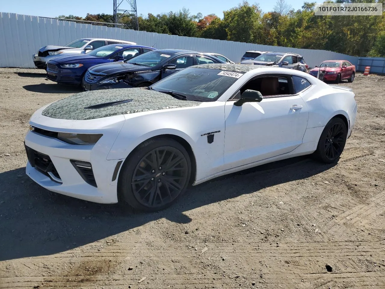 2018 Chevrolet Camaro Ss VIN: 1G1FG1R72J0166736 Lot: 74545474