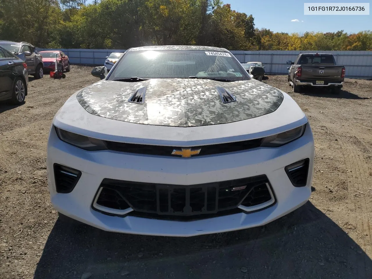 2018 Chevrolet Camaro Ss VIN: 1G1FG1R72J0166736 Lot: 74545474