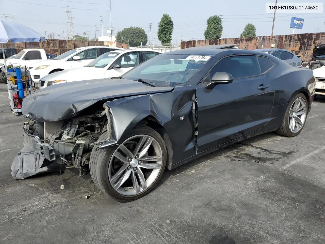 2018 Chevrolet Camaro Lt VIN: 1G1FB1RS0J0174630 Lot: 74571764