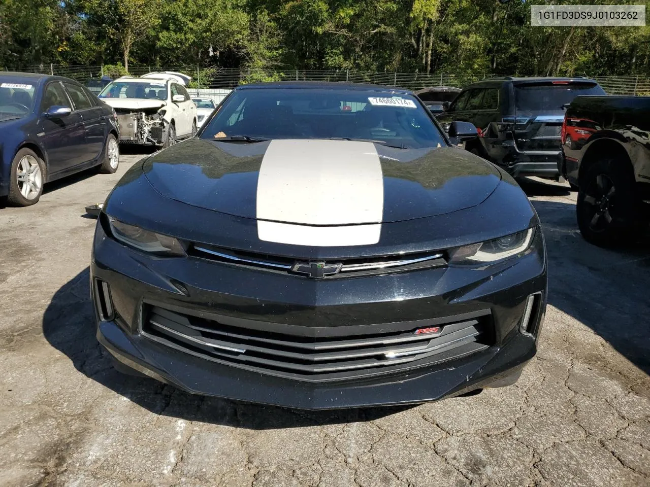 2018 Chevrolet Camaro Lt VIN: 1G1FD3DS9J0103262 Lot: 74660174