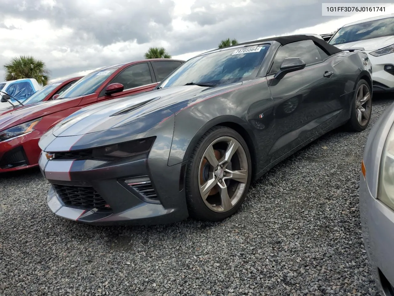 2018 Chevrolet Camaro Ss VIN: 1G1FF3D76J0161741 Lot: 74705564