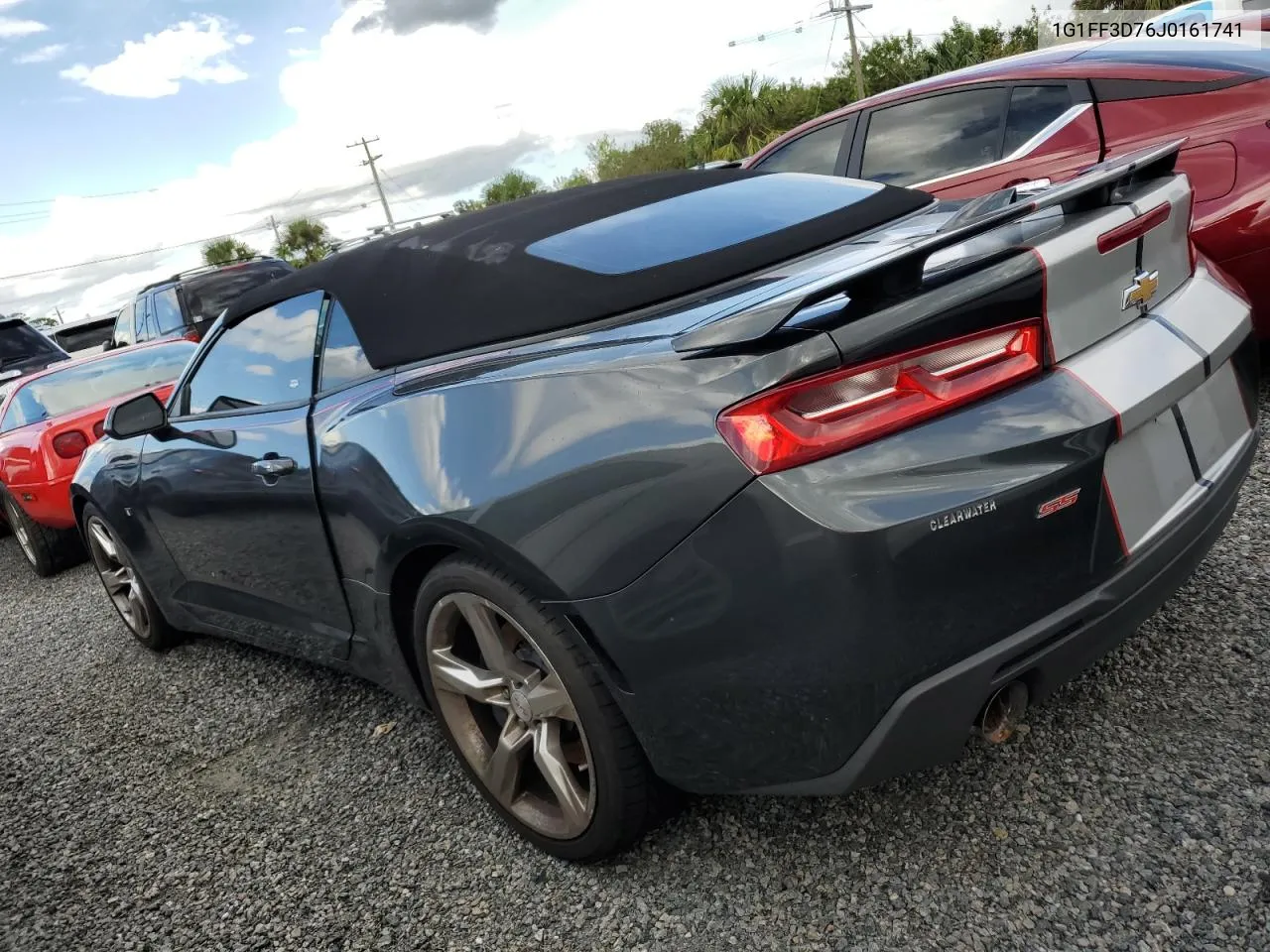 2018 Chevrolet Camaro Ss VIN: 1G1FF3D76J0161741 Lot: 74705564