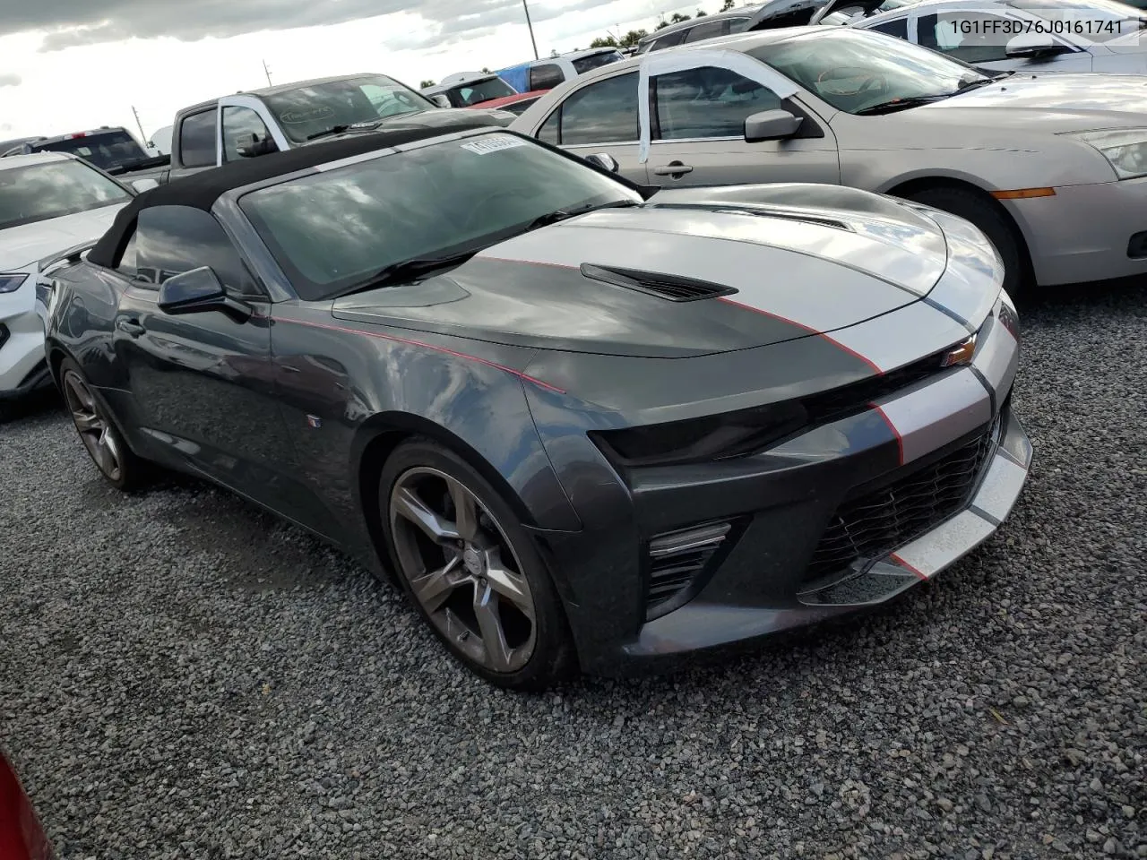 2018 Chevrolet Camaro Ss VIN: 1G1FF3D76J0161741 Lot: 74705564