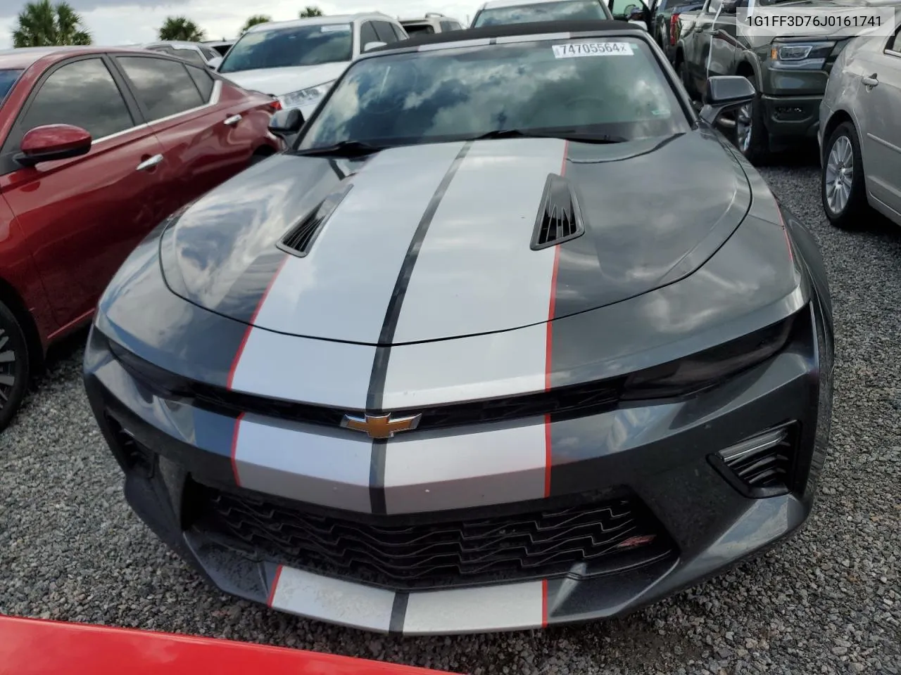 2018 Chevrolet Camaro Ss VIN: 1G1FF3D76J0161741 Lot: 74705564