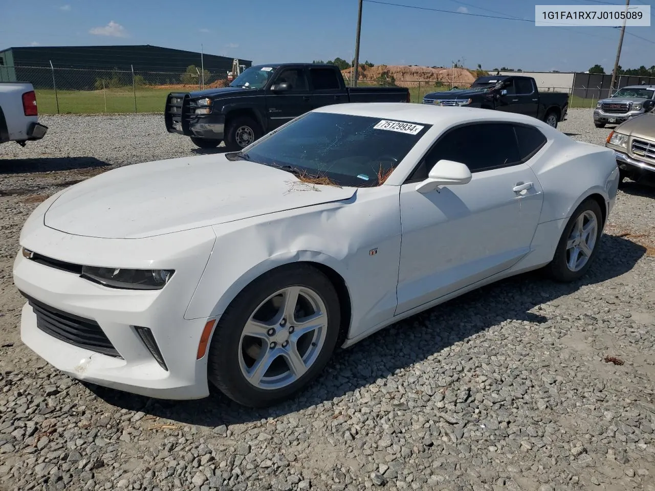 2018 Chevrolet Camaro Ls VIN: 1G1FA1RX7J0105089 Lot: 75129934