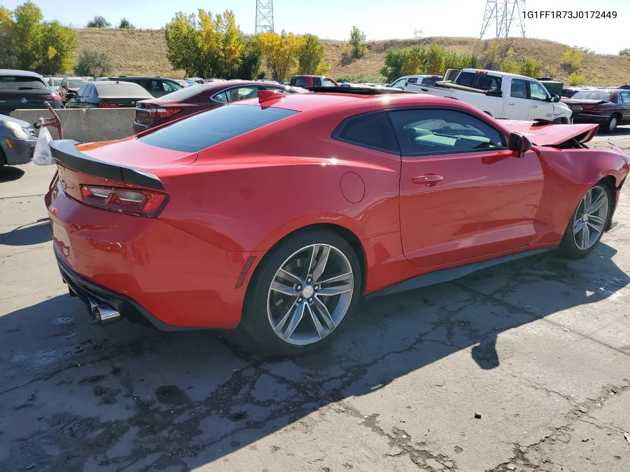 2018 Chevrolet Camaro Ss VIN: 1G1FF1R73J0172449 Lot: 75361814