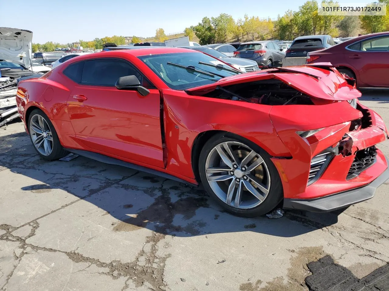 2018 Chevrolet Camaro Ss VIN: 1G1FF1R73J0172449 Lot: 75361814