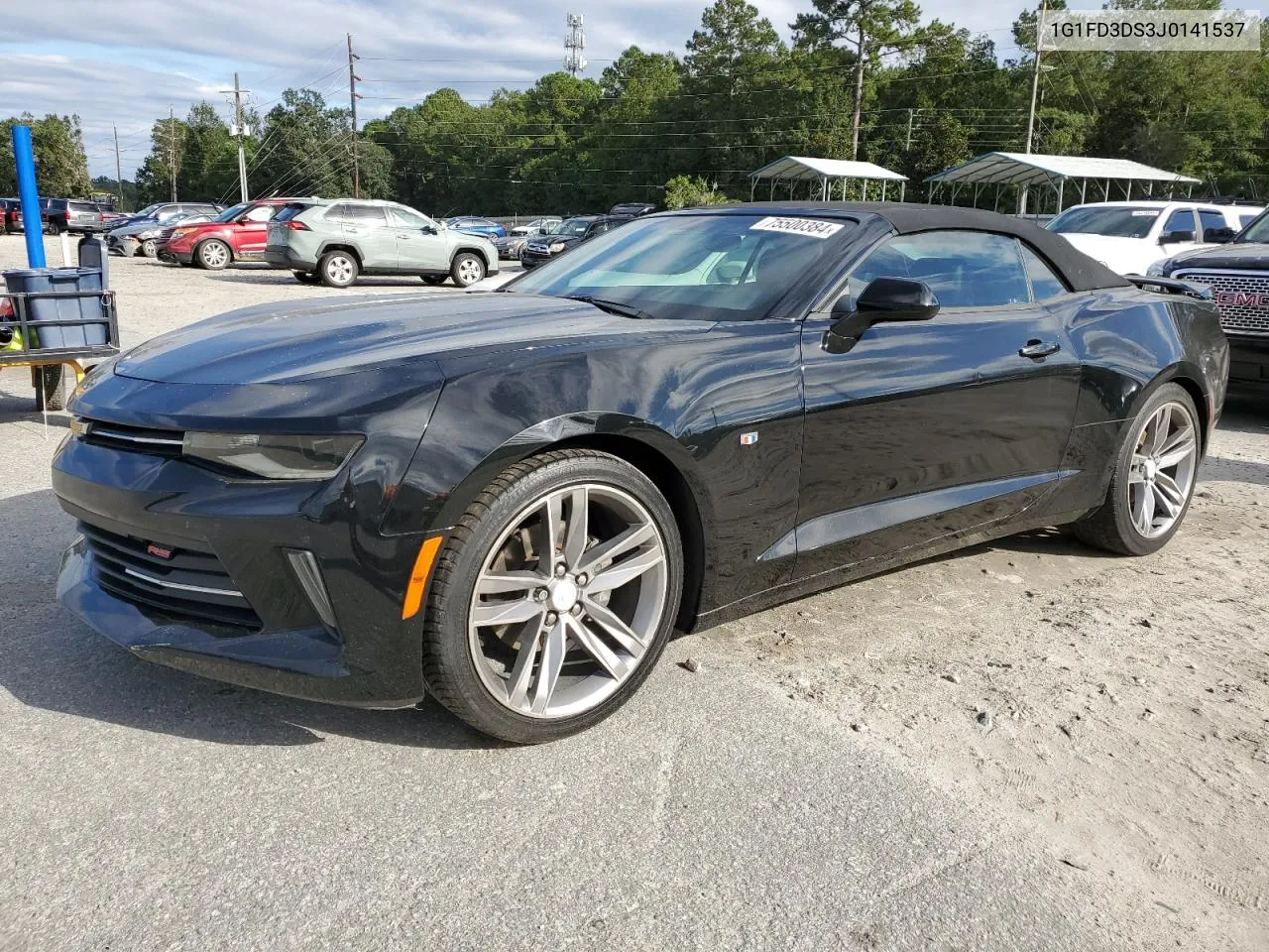 2018 Chevrolet Camaro Lt VIN: 1G1FD3DS3J0141537 Lot: 75500384