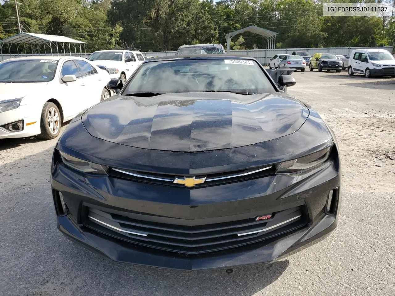 2018 Chevrolet Camaro Lt VIN: 1G1FD3DS3J0141537 Lot: 75500384