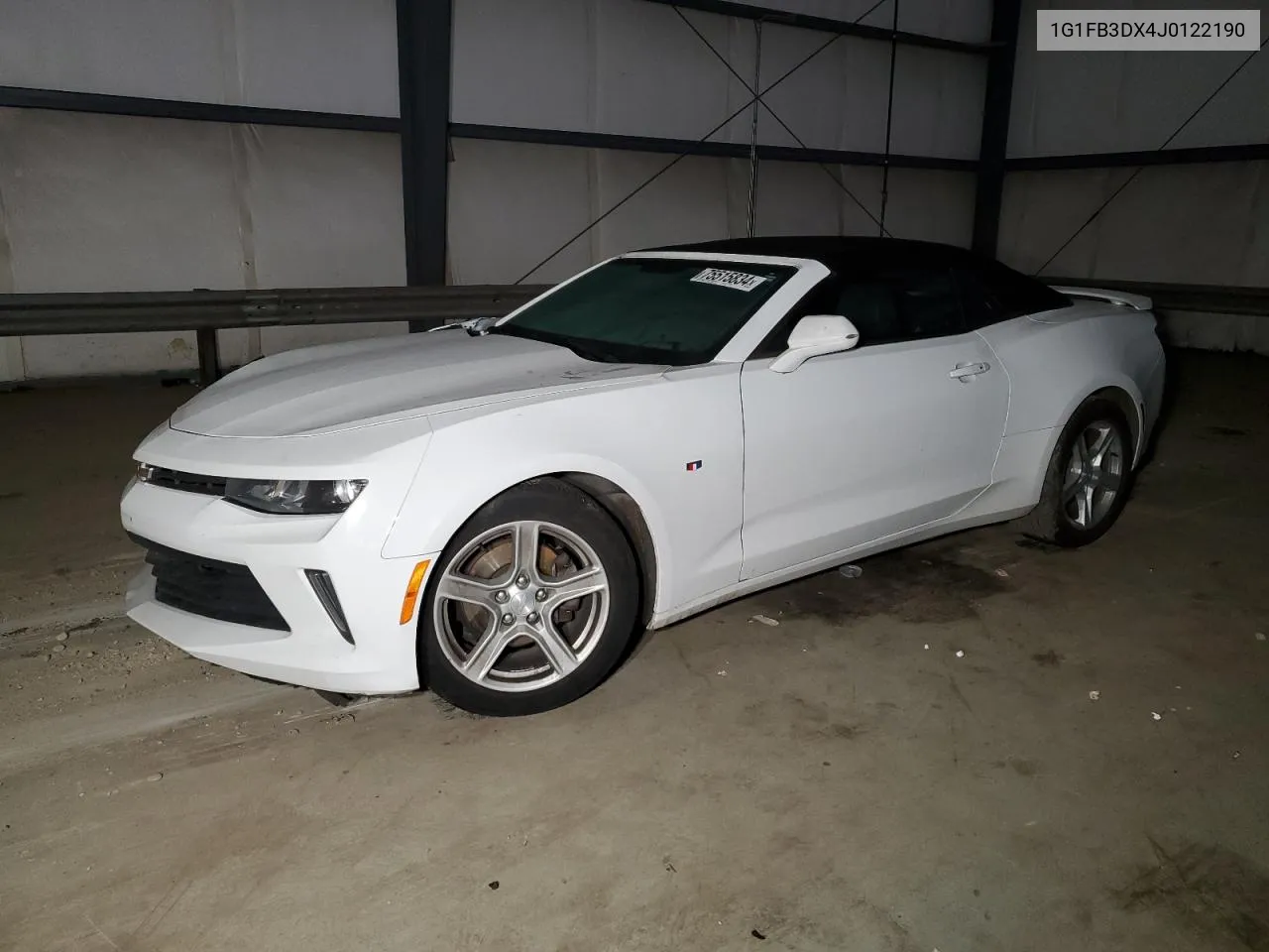 2018 Chevrolet Camaro Lt VIN: 1G1FB3DX4J0122190 Lot: 75515834