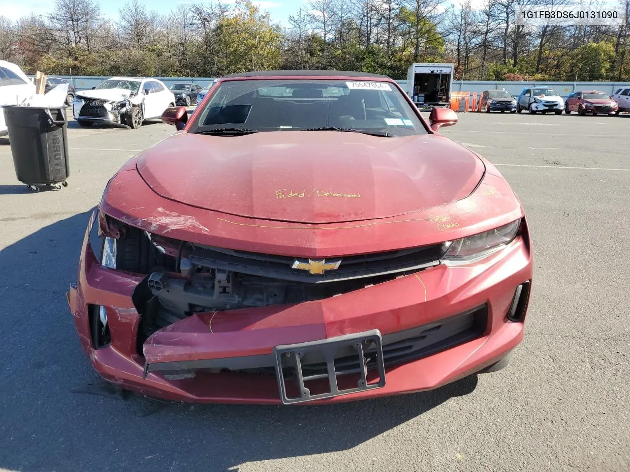 2018 Chevrolet Camaro Lt VIN: 1G1FB3DS6J0131090 Lot: 75547864