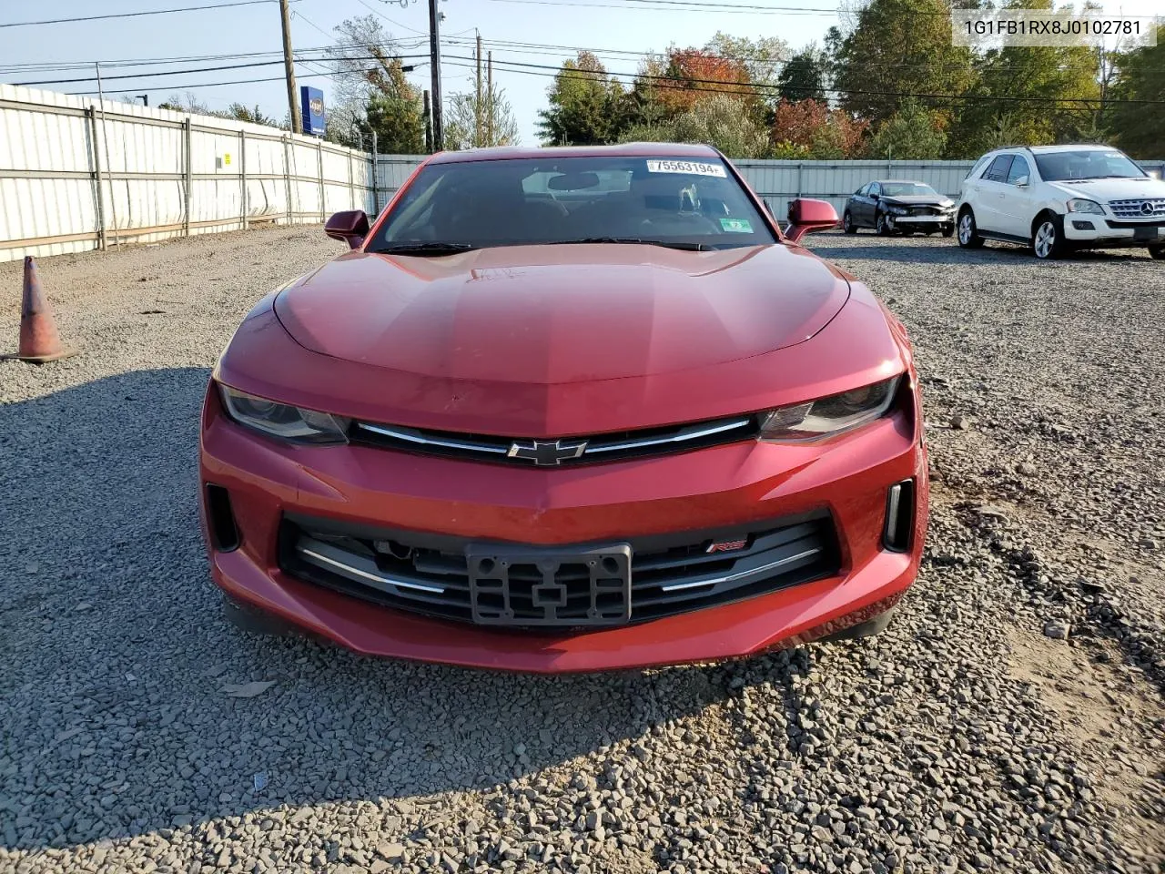 2018 Chevrolet Camaro Lt VIN: 1G1FB1RX8J0102781 Lot: 75563194